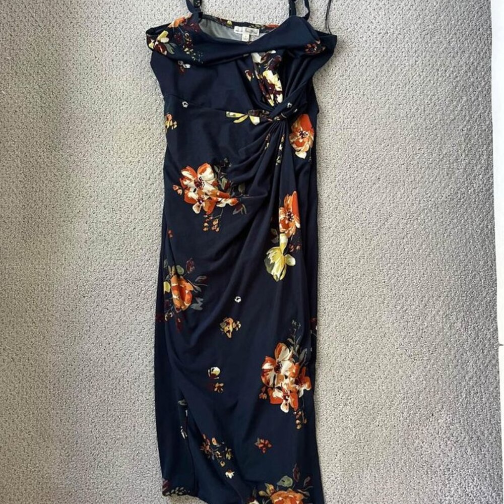 Midi Floral Print Dress